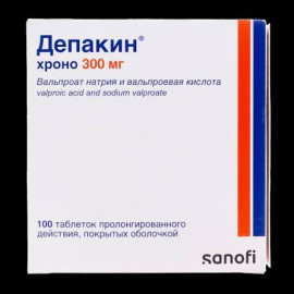 Депакін Хроно 300мг (Depakine) 100таб