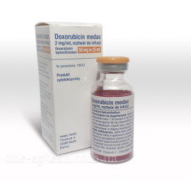 Доксорубицин 50 мг (Doxorubicin) раствор 25мл