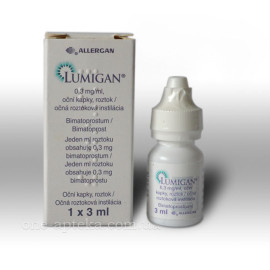 Лумиган 0,3мг/мл (Lumigan) 1х3мл