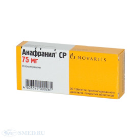 Анафранил СР 75мг (20таб)