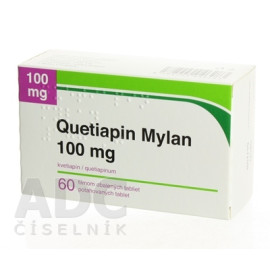 Кветіапін 100мг (Quetiapine) Mylan 60 табл