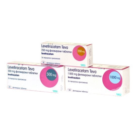 Леветирацетам 1000мг (Levetiracetam) Mylan 100таб