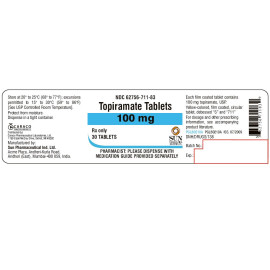 Топірамат 100мг (Topiramate) 60таб