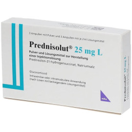 Преднизолон 25г/мл (Prednisolut) 2 мл*3 амп