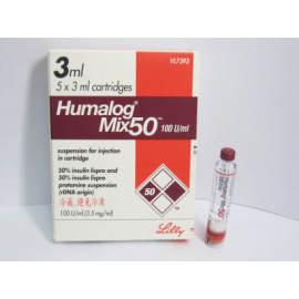 Хумалог Мікс 50мг (Humalog Mix) 5х3мл розчин