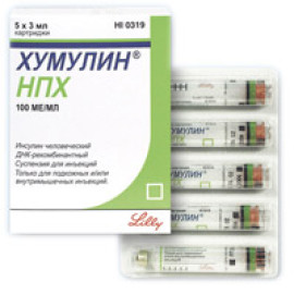 Хумулін Н НПХ (Humulin) 10х3мл картридж