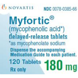 Мифортик 180мг (Myfortic) 120таб